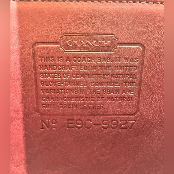 Vintage COACH Burgundy #9927 Willis Leather Bag - Picture 15 of 16